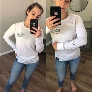 White thermal long sleeve